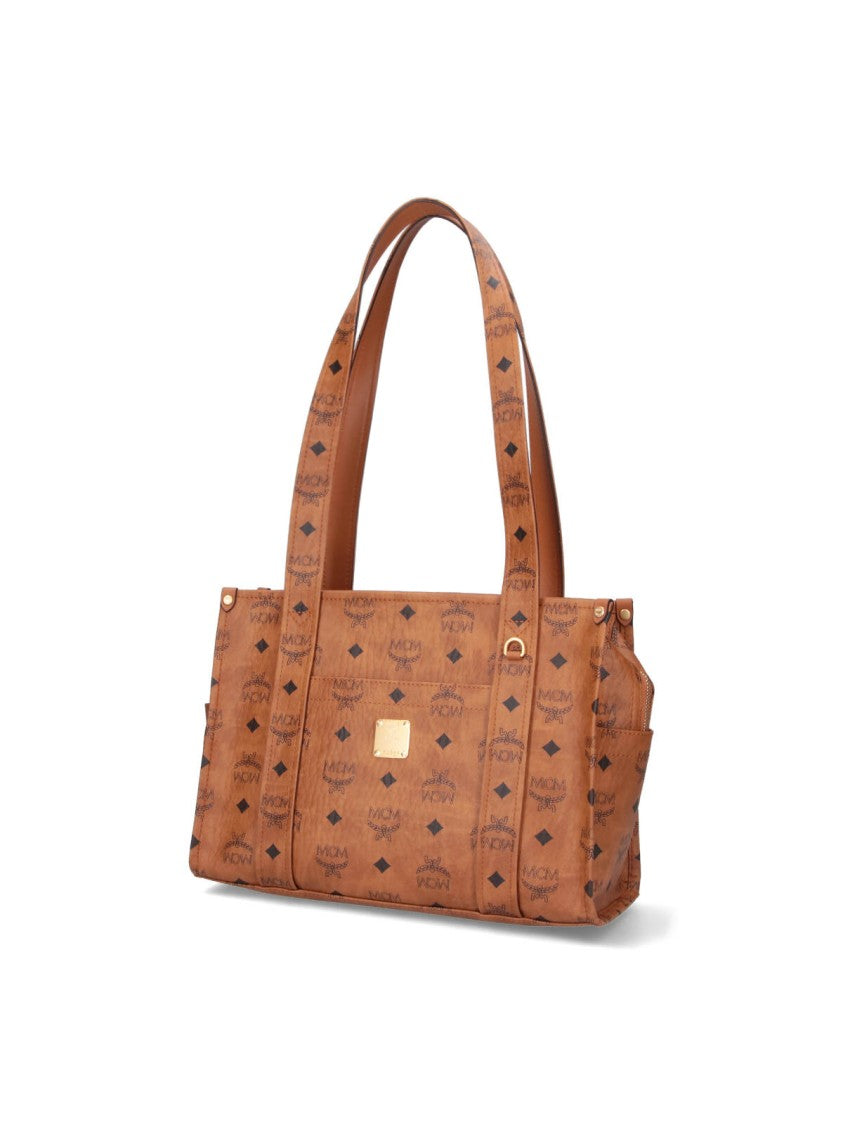 Mcm "Aren" Tote Bag, In Brown "Visetos"