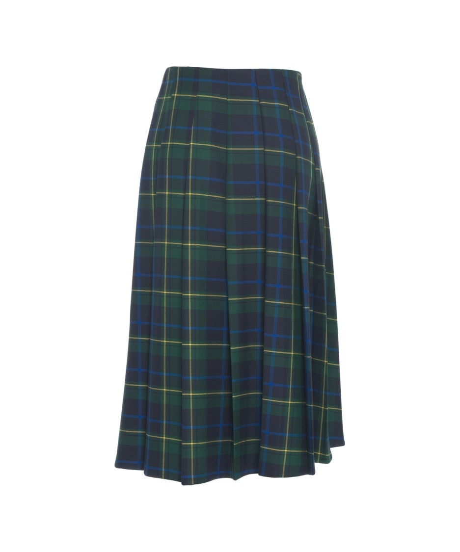 5 Progress Check Pattern Midi Skirt With Metallic Embellishments
