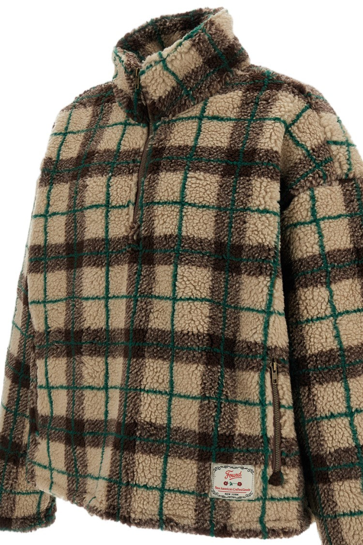 Found Plaid Quarter Zip Fleece Pullover