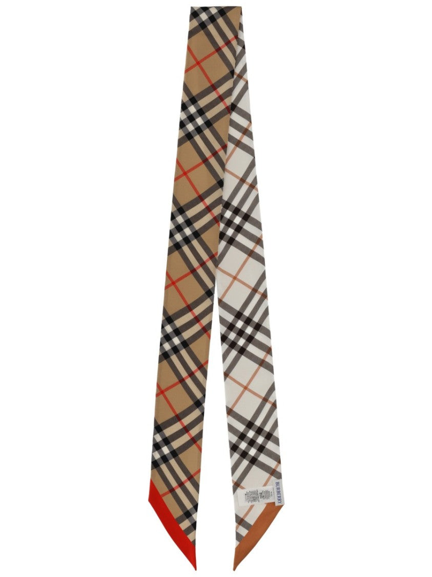 Burberry Burberry Silk Thin Check Scarf