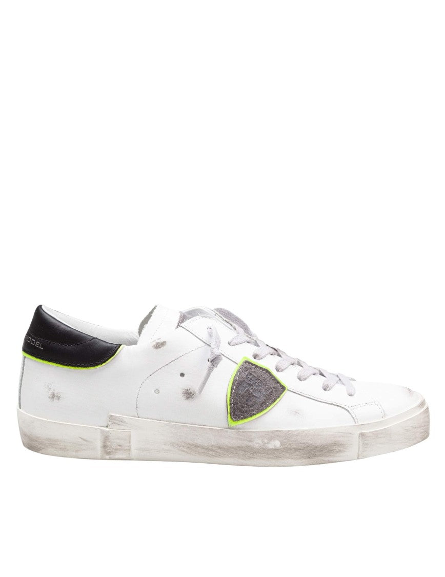 Philippe Model Prsx Sneakers In Black And White Leather