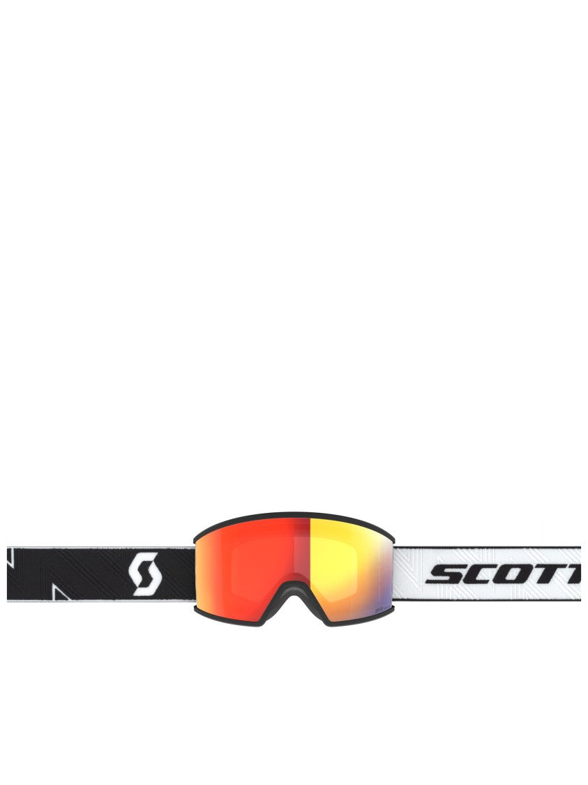 Scott Wide Single-Lens Goggles With Red-Orange Mirrored Finish