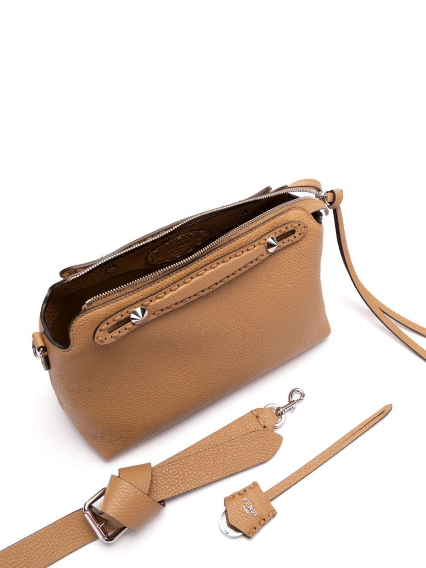 Fendi Medium Brown Calf Leather Shoulder Bag
