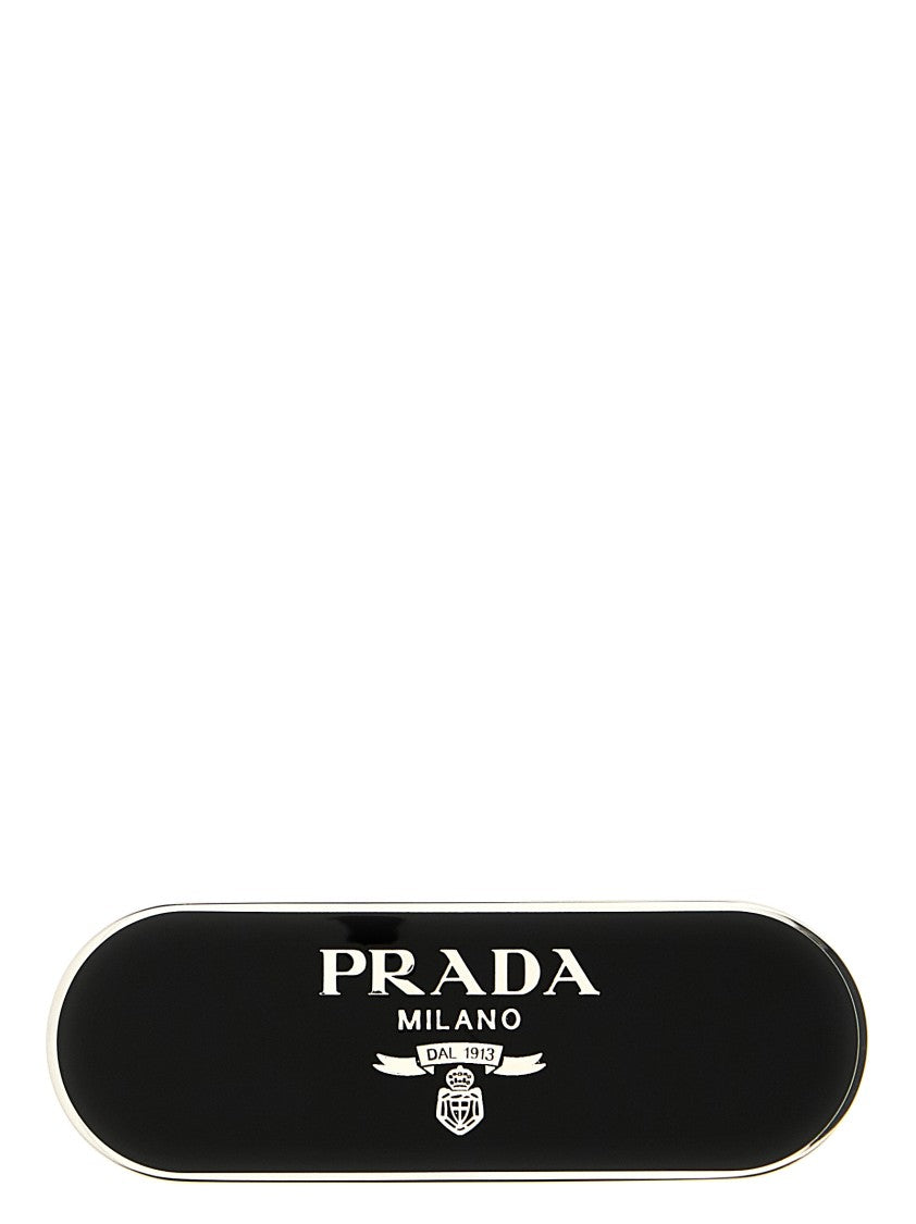 Prada Logo Hair Clip