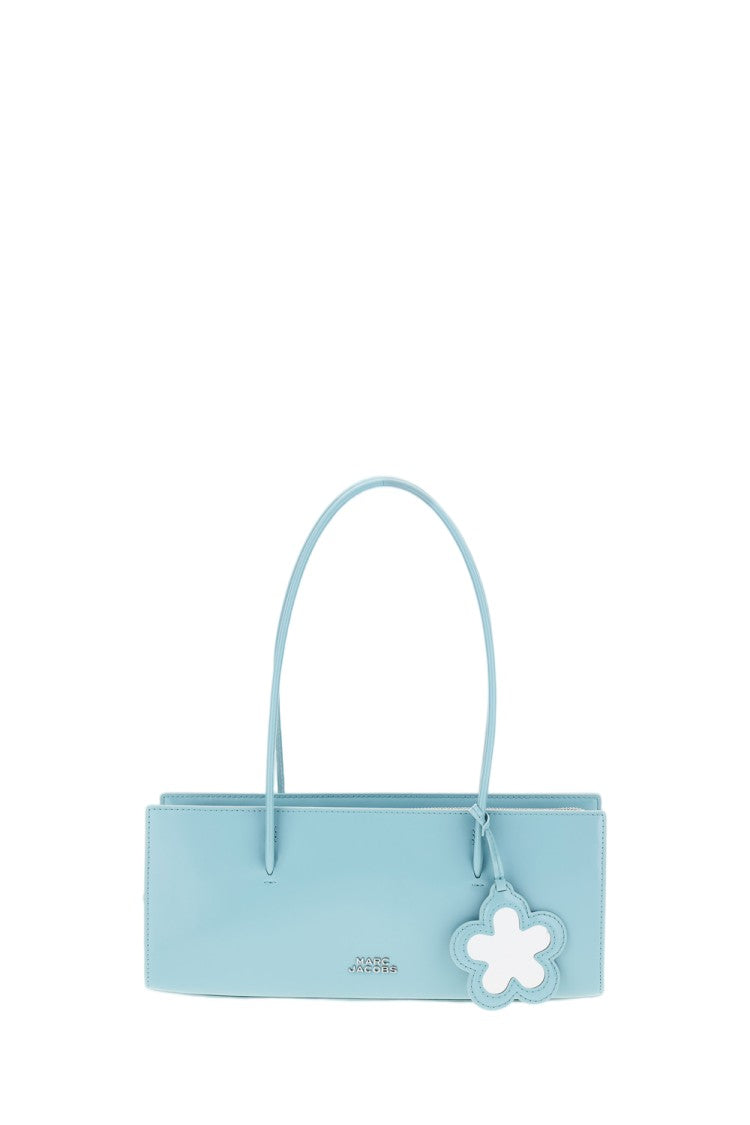 Marc Jacobs Brushed Leather Shoulder Bag With Magnetic Closure And Elegant Charm