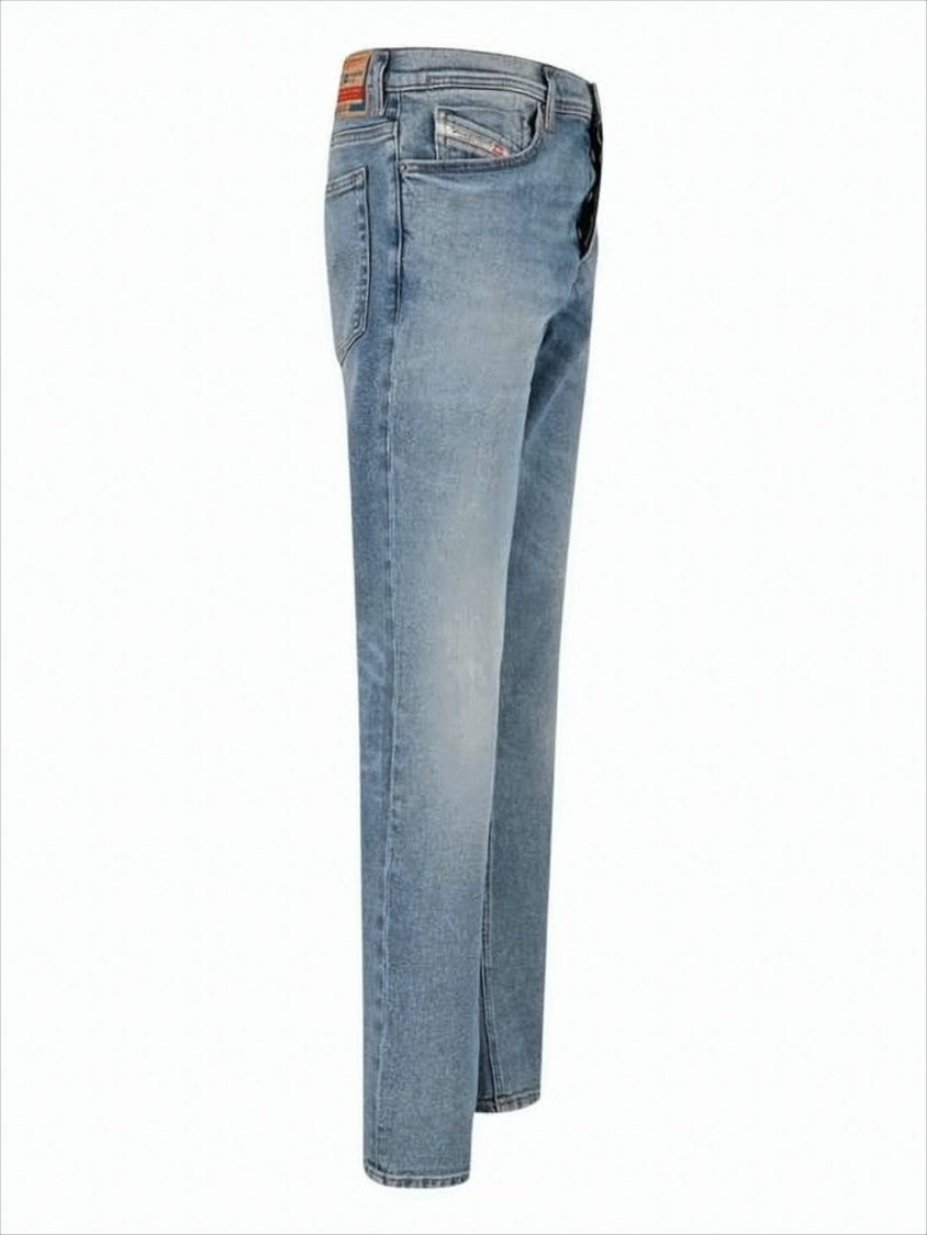 Diesel Classic Straight-Leg Denim Pants With Faded Wash