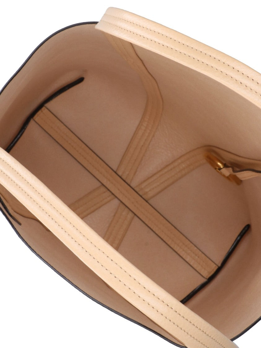 Chloé Structured Tote Bag With V-Shaped Seam Details