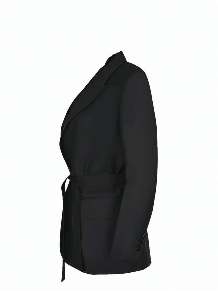 Max Mara Tailored Wool Coat With Notched Lapel