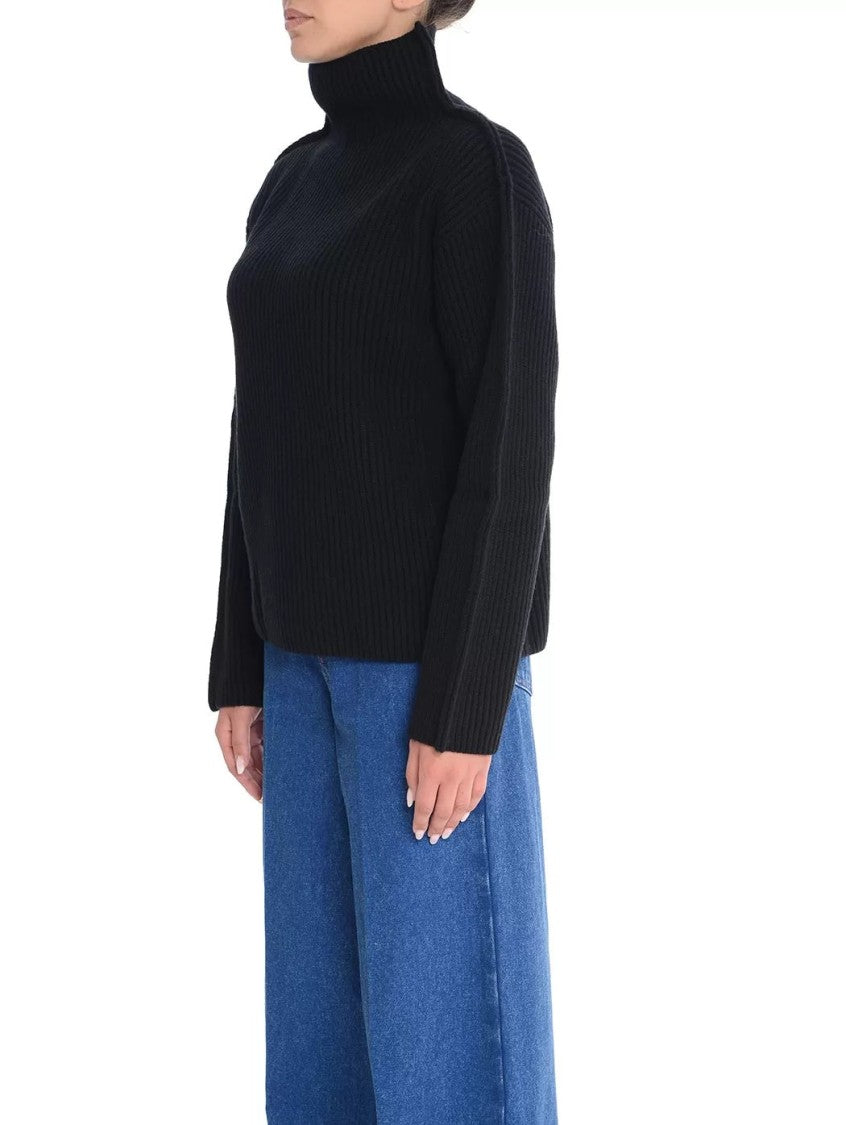 Marni High-Neck Ribbed Knit Sweater