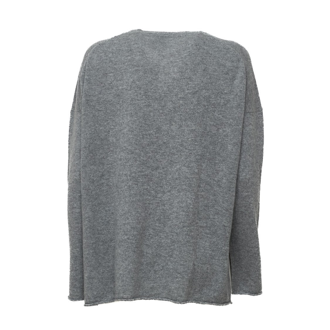 Allude V-Neck Cashmere Sweater With Side Slits