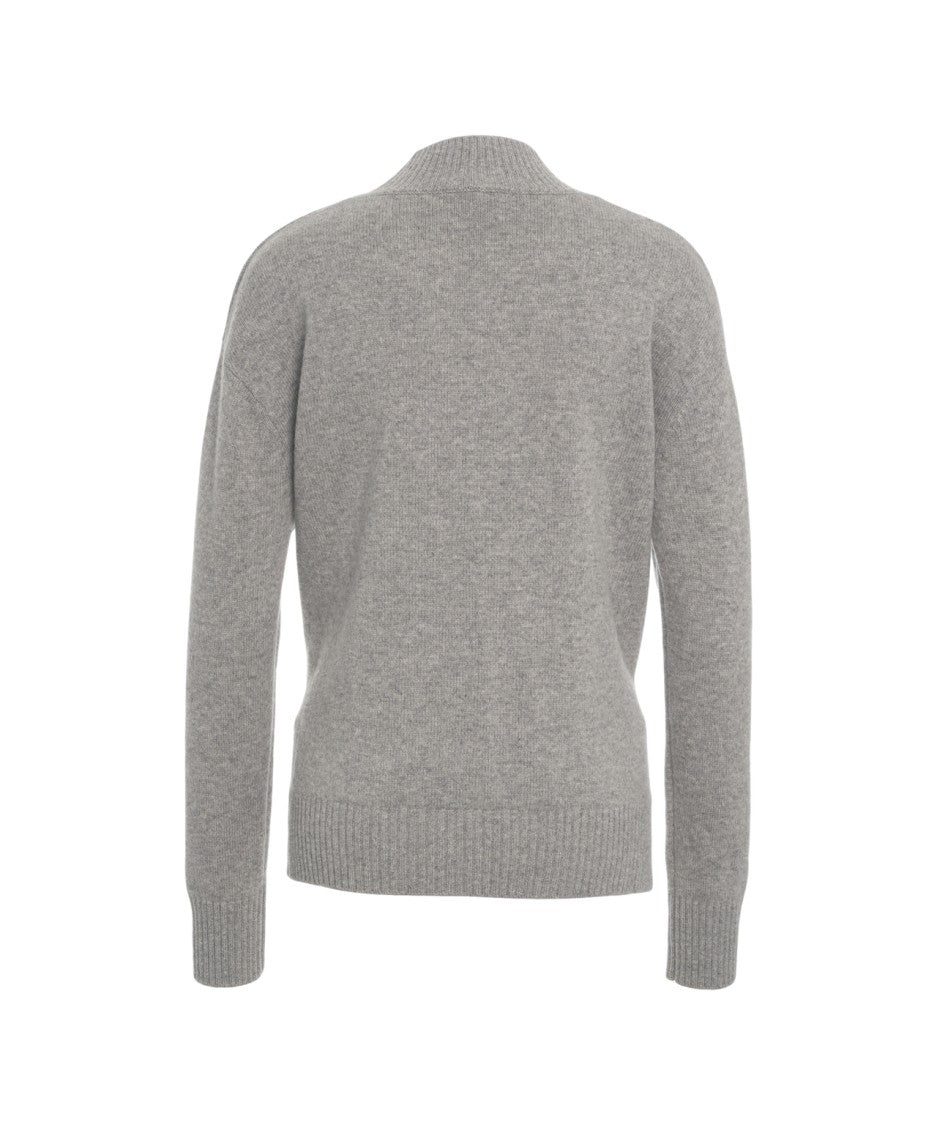 Kaos Light Grey Wool Turtleneck Sweater