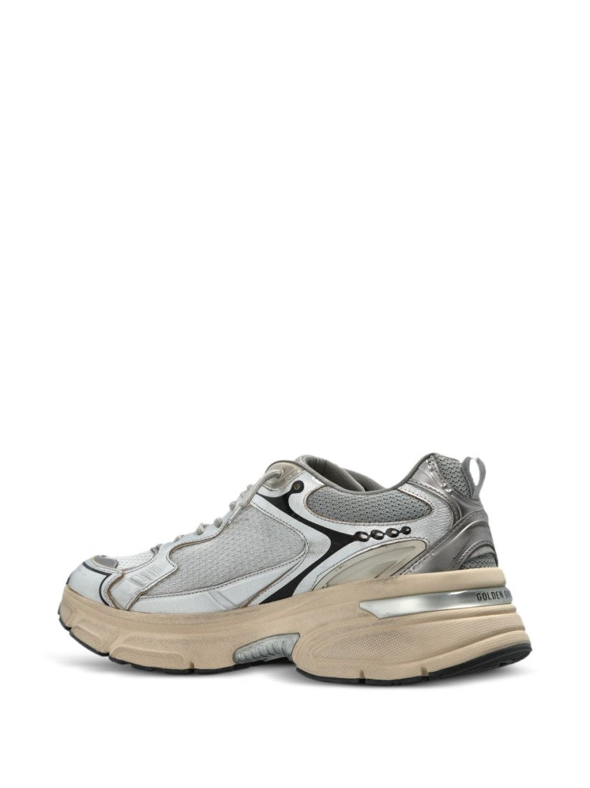 Golden Goose Chunky Silver Star Emblem Sneakers