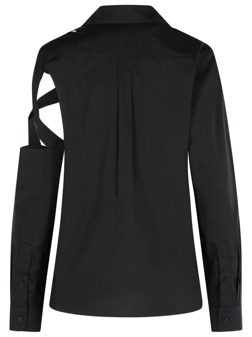 Coperni 'Cutout' Black Cotton Shirt