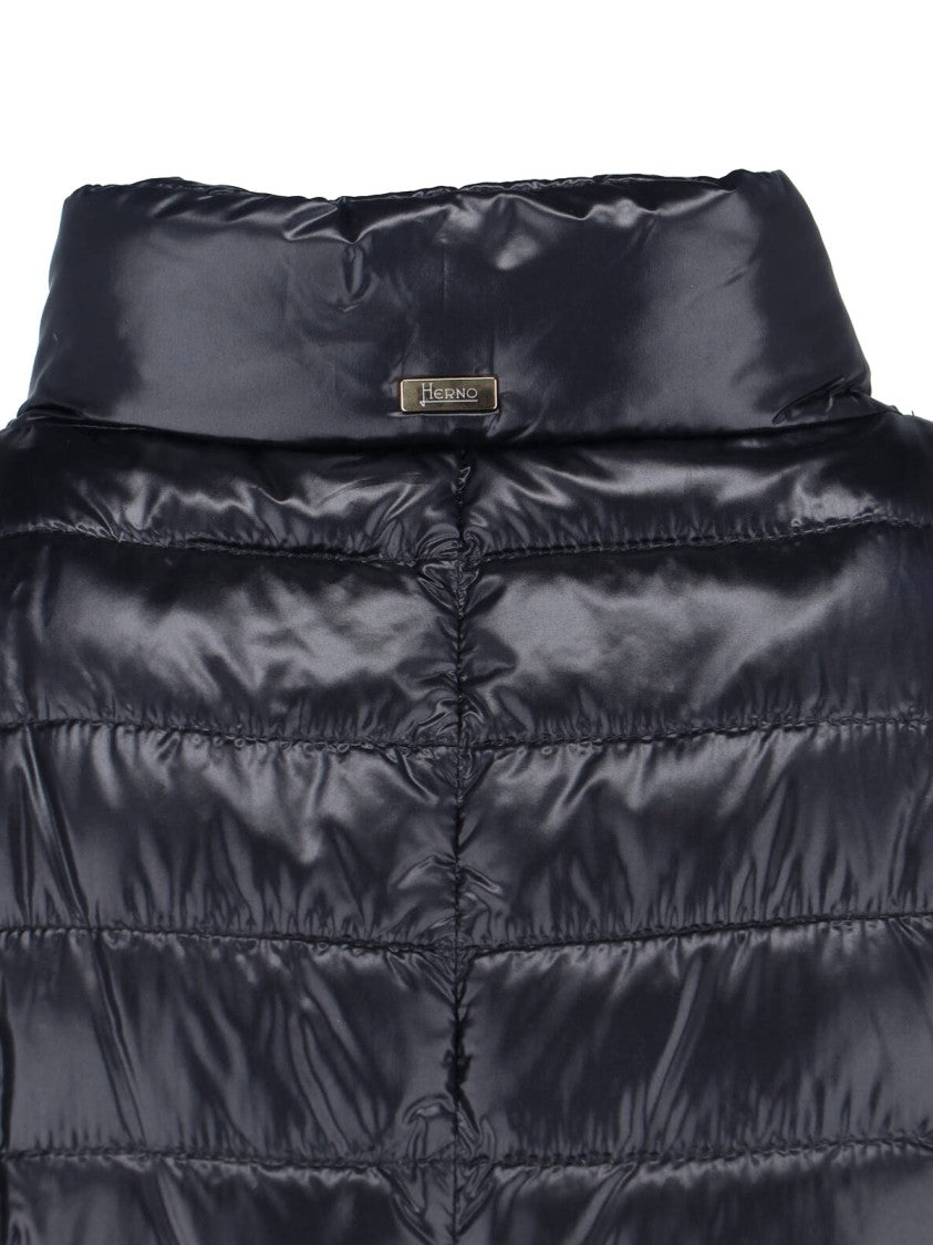 Herno Tailored Black Jacket With High Collar