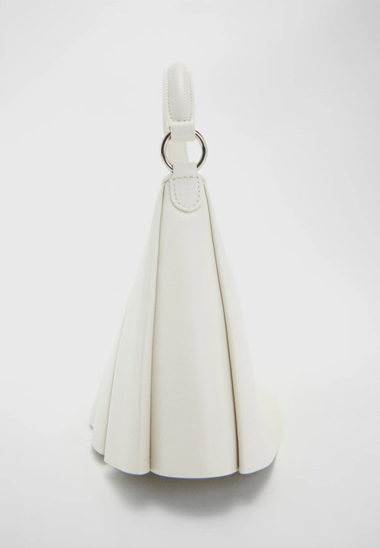 Lacoste White Lenglen Leather Shoulder Bag
