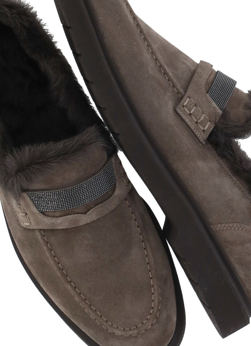 Brunello Cucinelli Leather Loafers