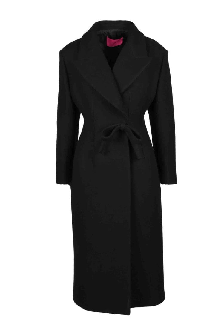 Valentino Virgin Wool Coat - Black
