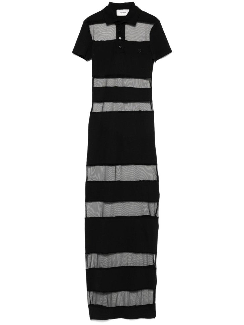 Coperni Maxi Dress With Polo Collar