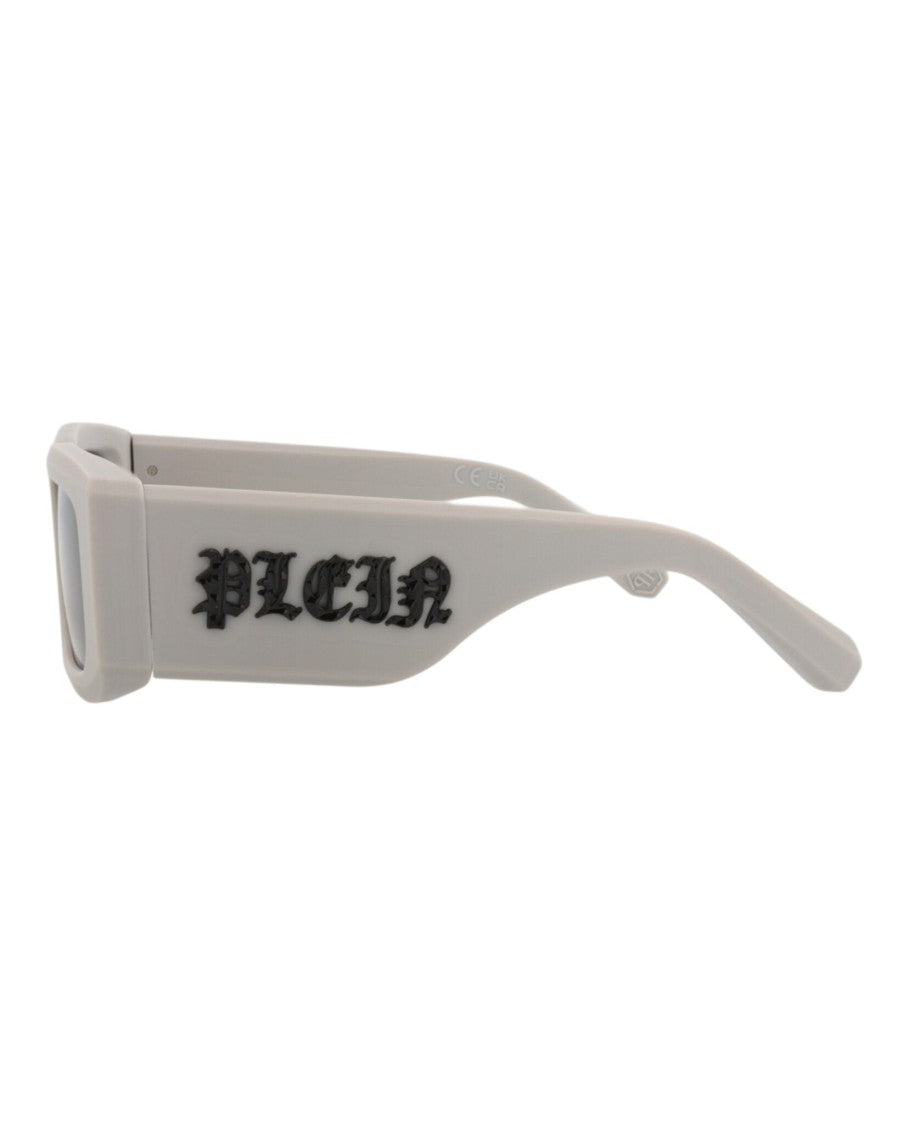 Philipp Plein Square-Frame Acetate Sunglasses With Saddle Nose Bridge