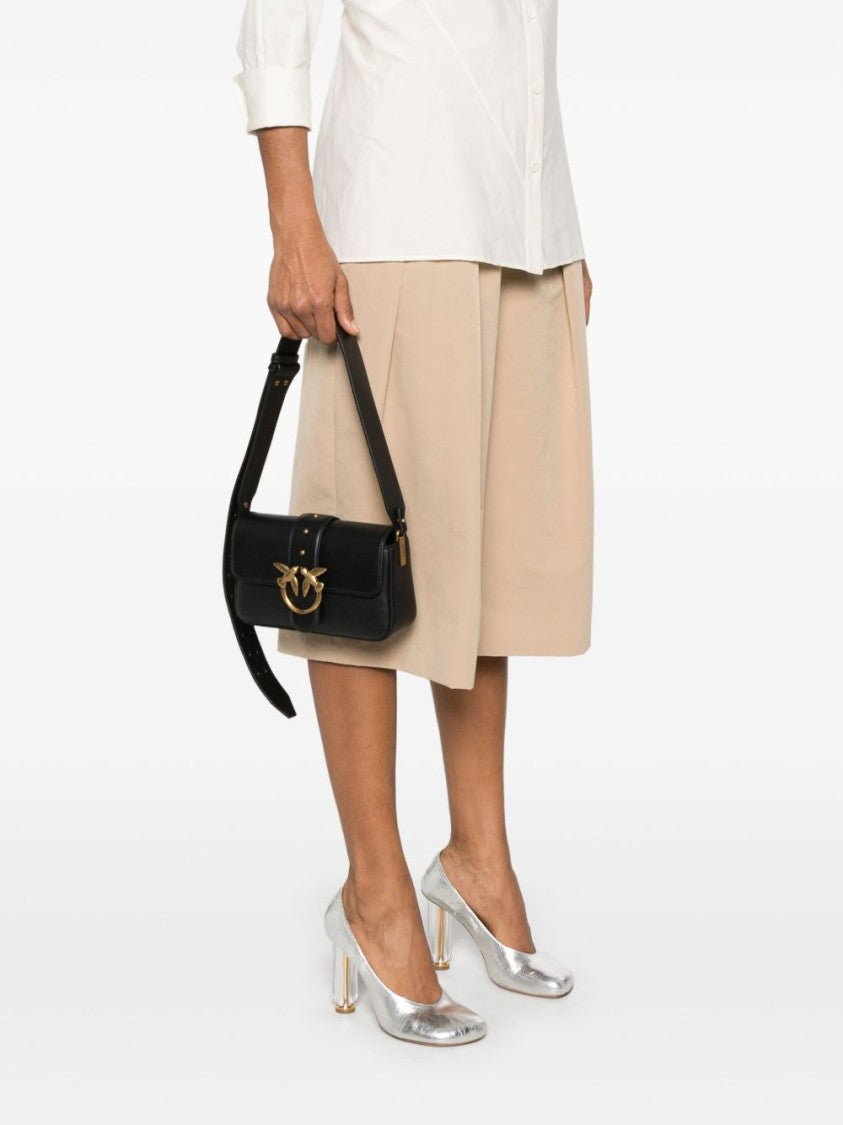 Pinko Soft Leather Crossbody Bag