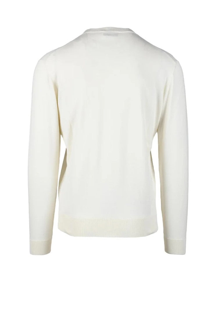 Filippo De Laurentiis White Crewneck Knit Sweater
