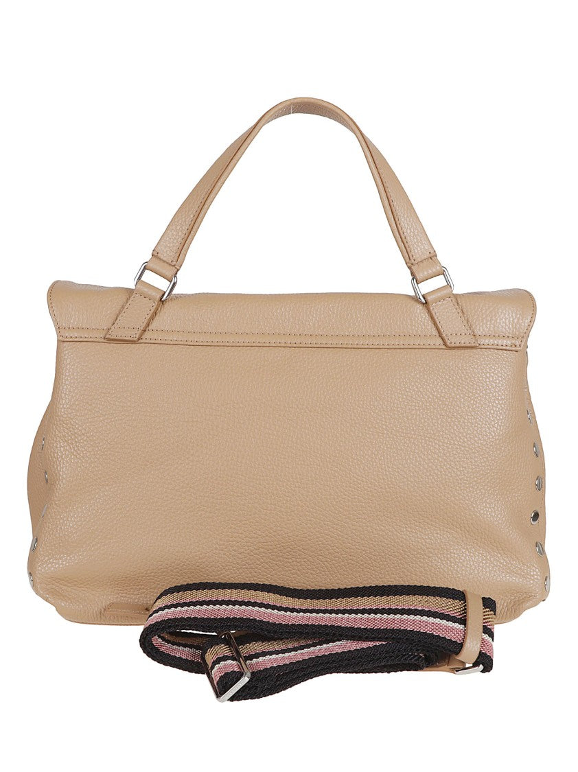 Zanellato Postina M Black Calfskin Shoulder Bag
