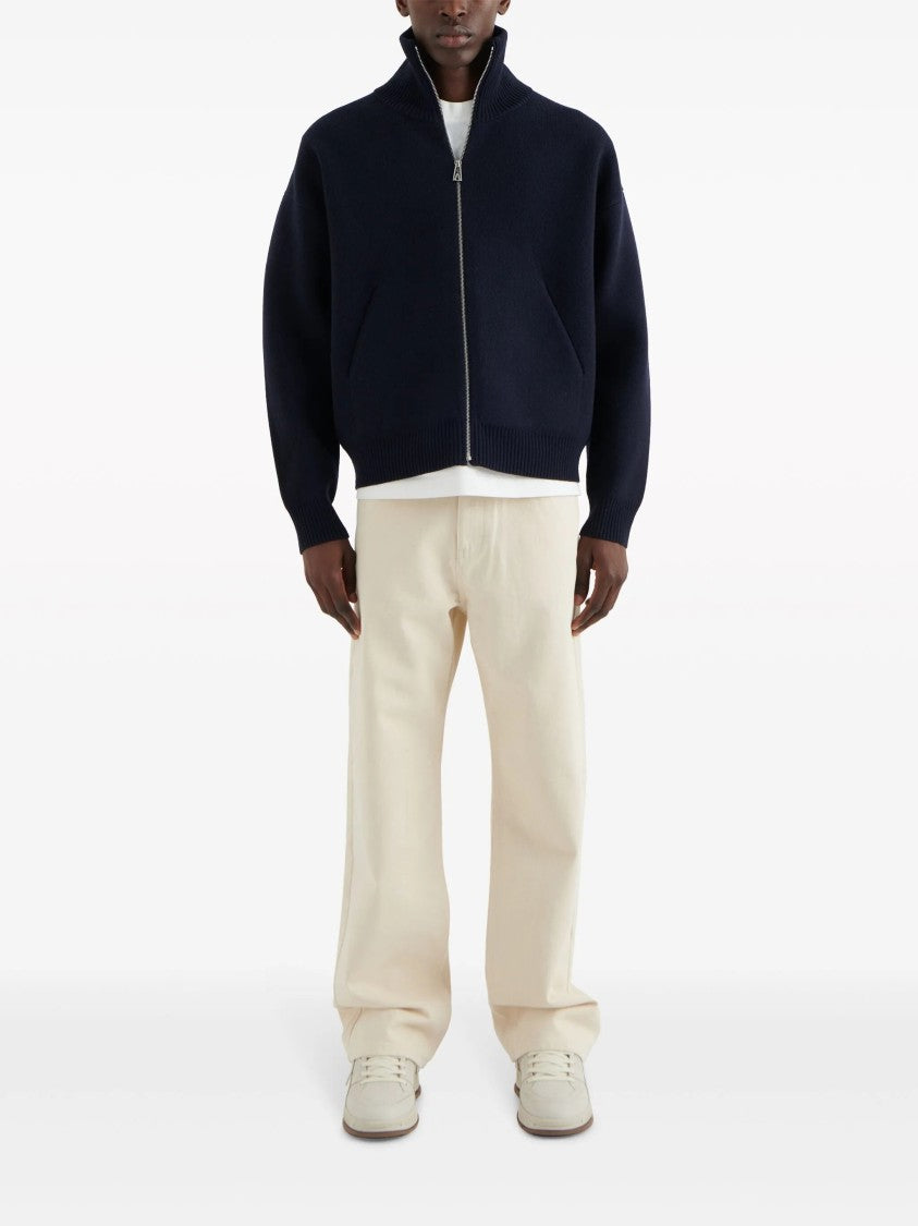 Axel Arigato Core Wool-Blend Zipped Cardigan