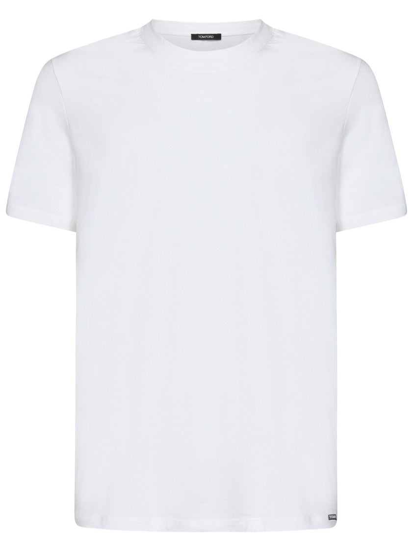 Tom Ford Classic Crew-Neck White T-Shirt With Subtle Branding