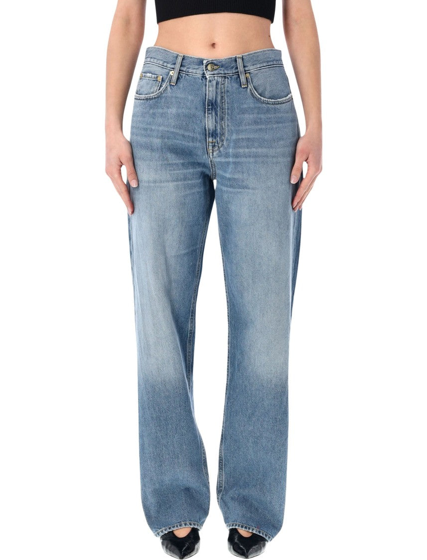 Cycle Low Rise Extralong Straight Wash Jeans