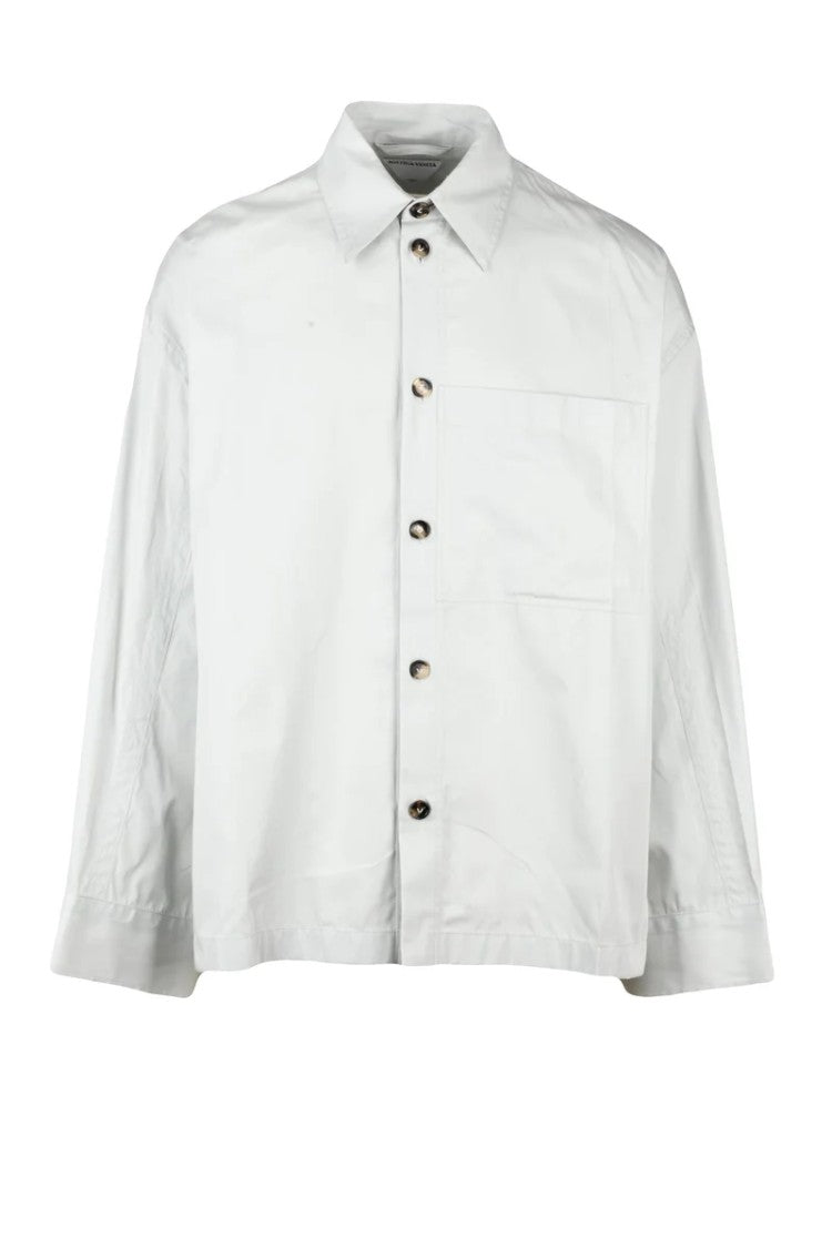 Bottega Veneta Oversized Shirt Cotton/Silk - Light Grey