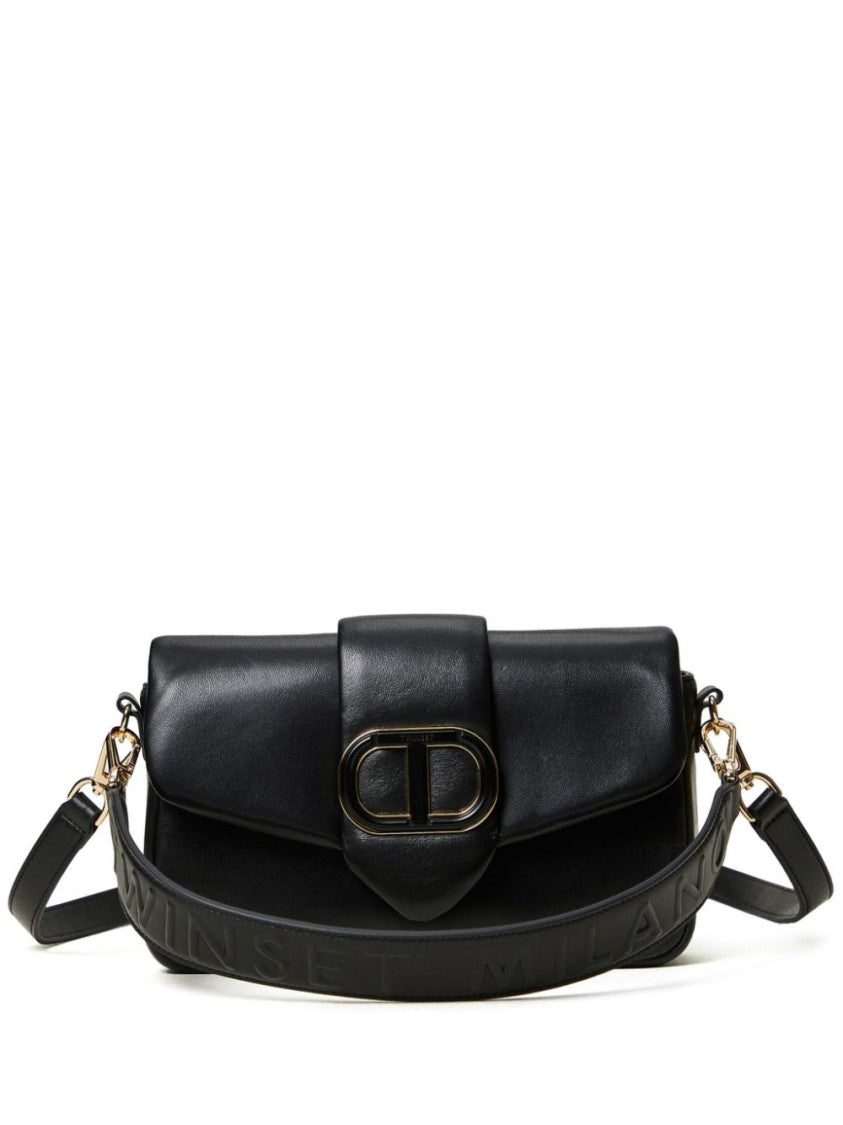 Twin-Set Structured Leather Shoulder Bag