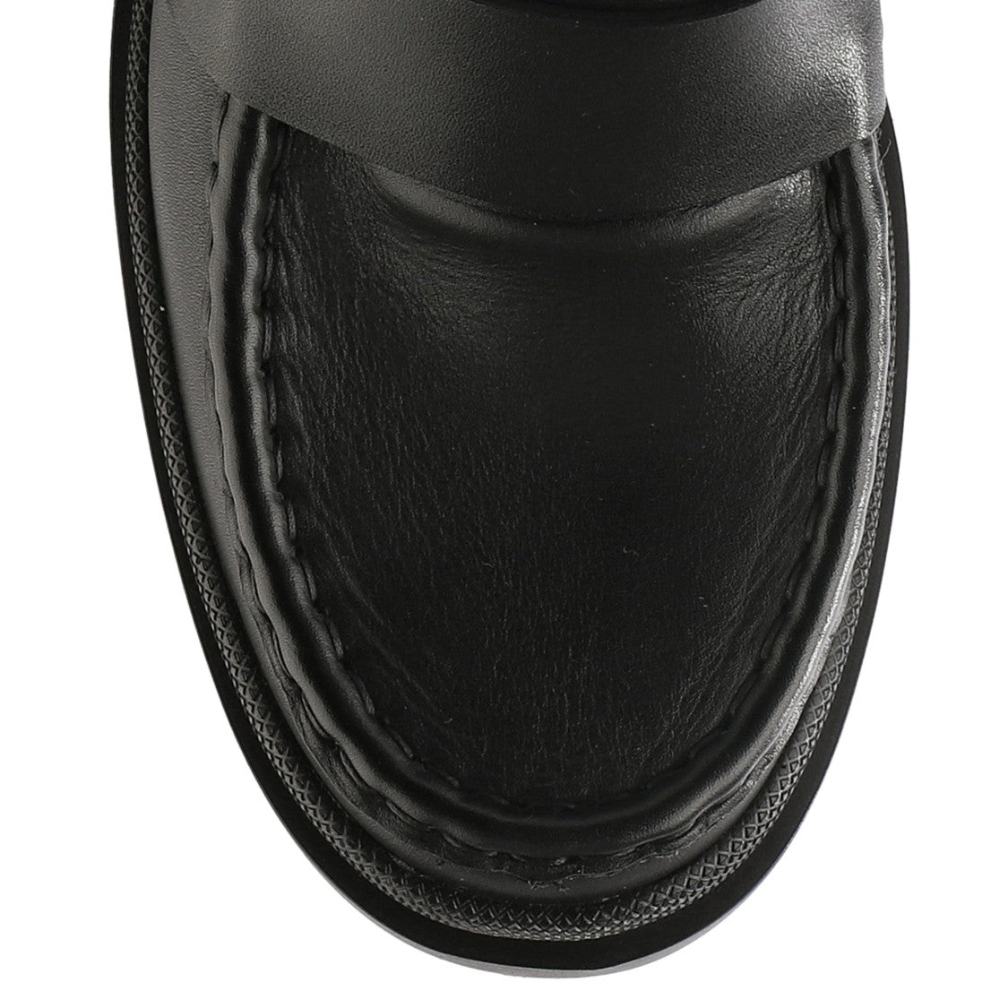 Högl Black Bonnie Leather Chunky Heel Loafers