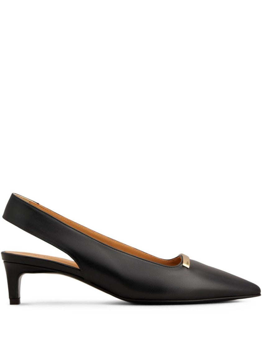 Tod's Black Pointed Toe Tapered Heel Sandals