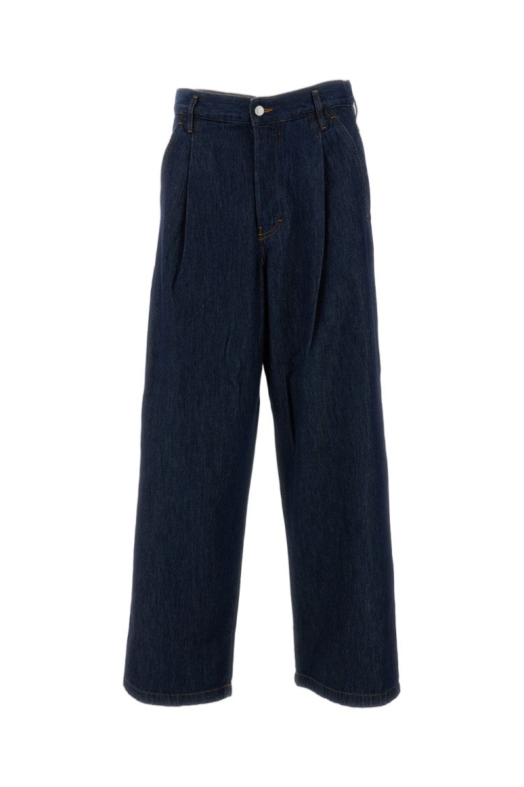 Dries Van Noten Blue Penning Den Wide-Leg Jeans