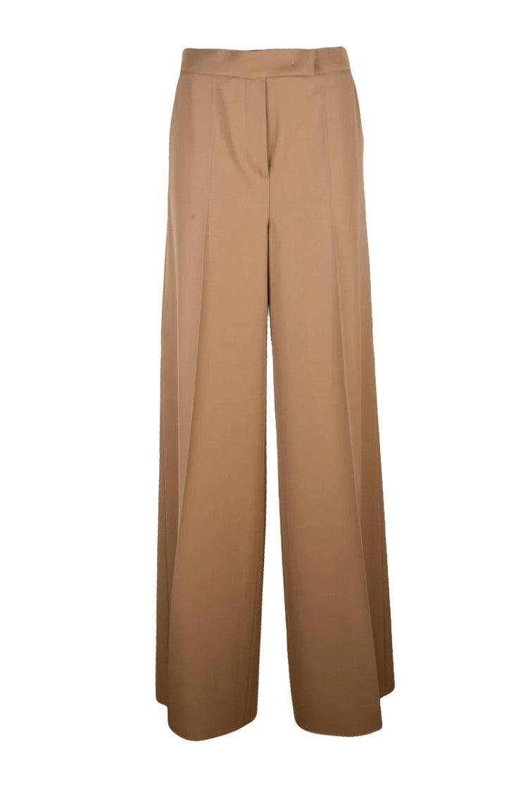 Max Mara Virgin Wool Trousers - Beige