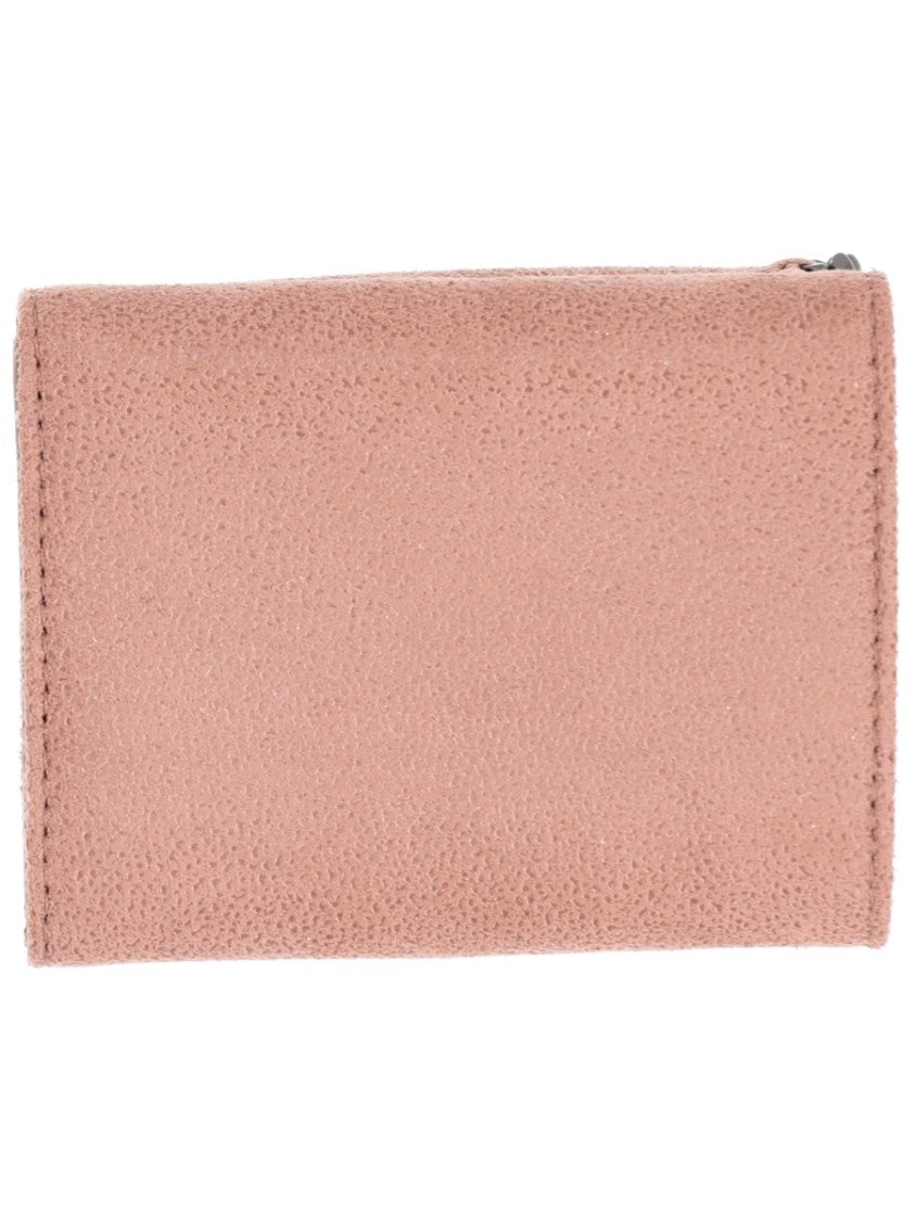 Stella Mccartney Neutrals Falabella Chain Trim Polyester Wallet