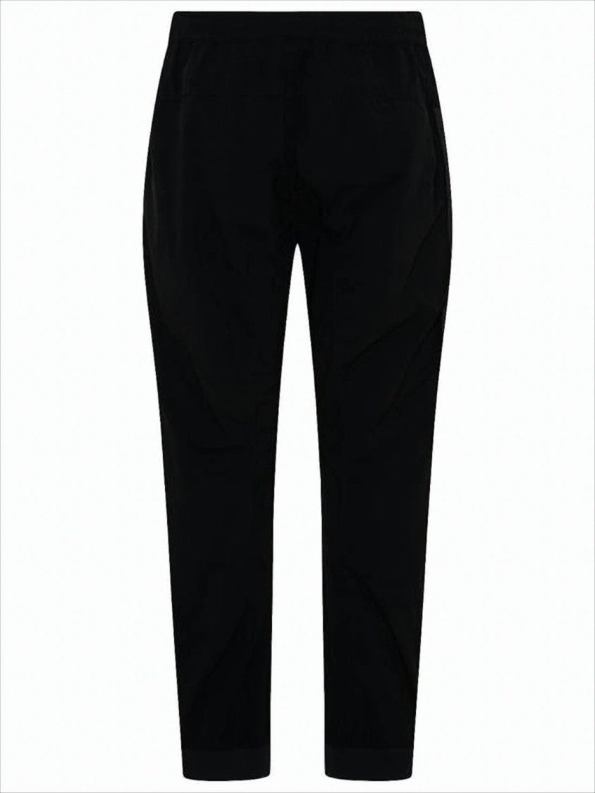 Ten C Tapered Black Jogger Pants With Design