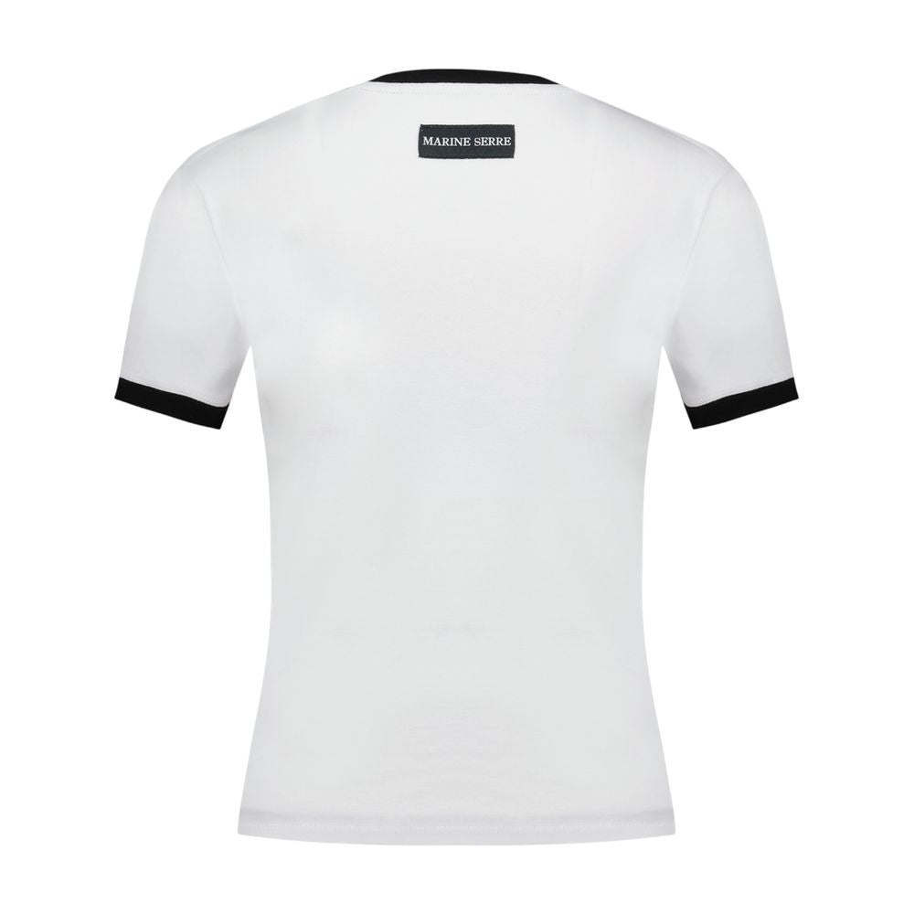 Marine Serre Moon Logo Baby Fit T-Shirt - Cotton - White