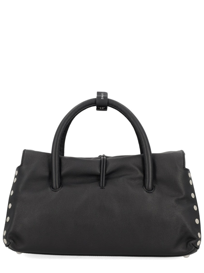 Zanellato Black Medium Leather Shoulder Bag