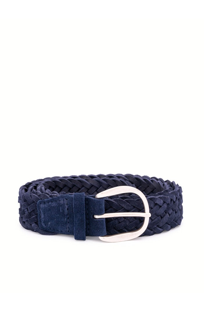 Orciani Plot Braided Suede Classic Belt