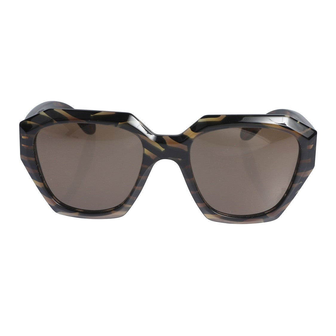 Kador Marilyn/K-S Oversized Geometric Tortoiseshell Sunglasses With Brown Lenses