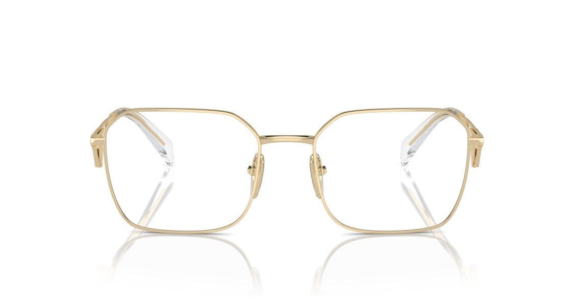 Prada 0Pr A51v Geometric Metal Frame Gold Sunglasses