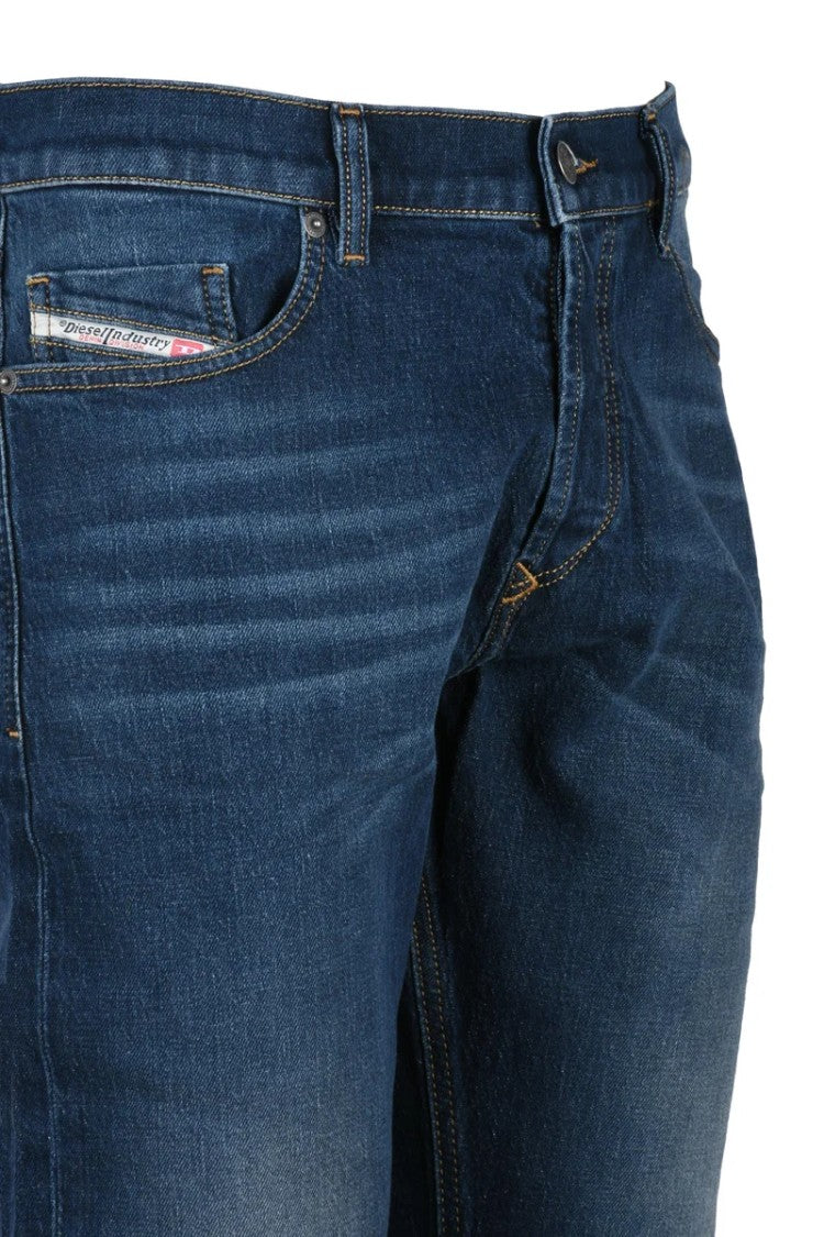 Diesel Blue Tepphar Slim Fit Cotton Elastane Jeans