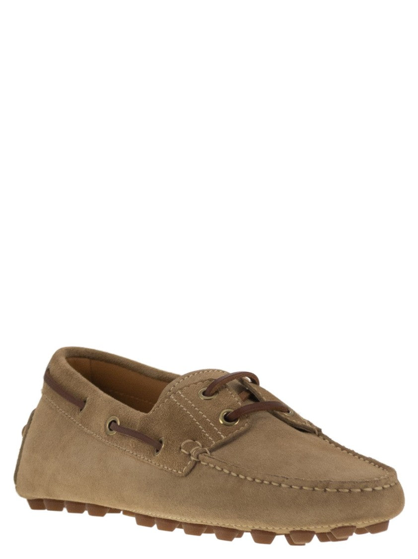 Tod's Rubber Bubble Suede Boat