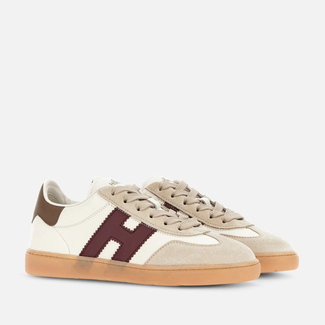 Hogan Burgundy Low-Top Sneakers