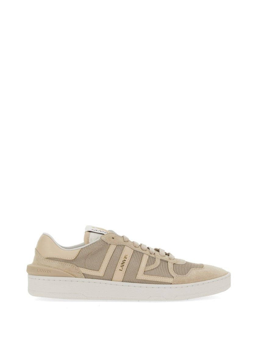 Lanvin "Clay" Textured Low-Top Sneakers With Cushioned Sole