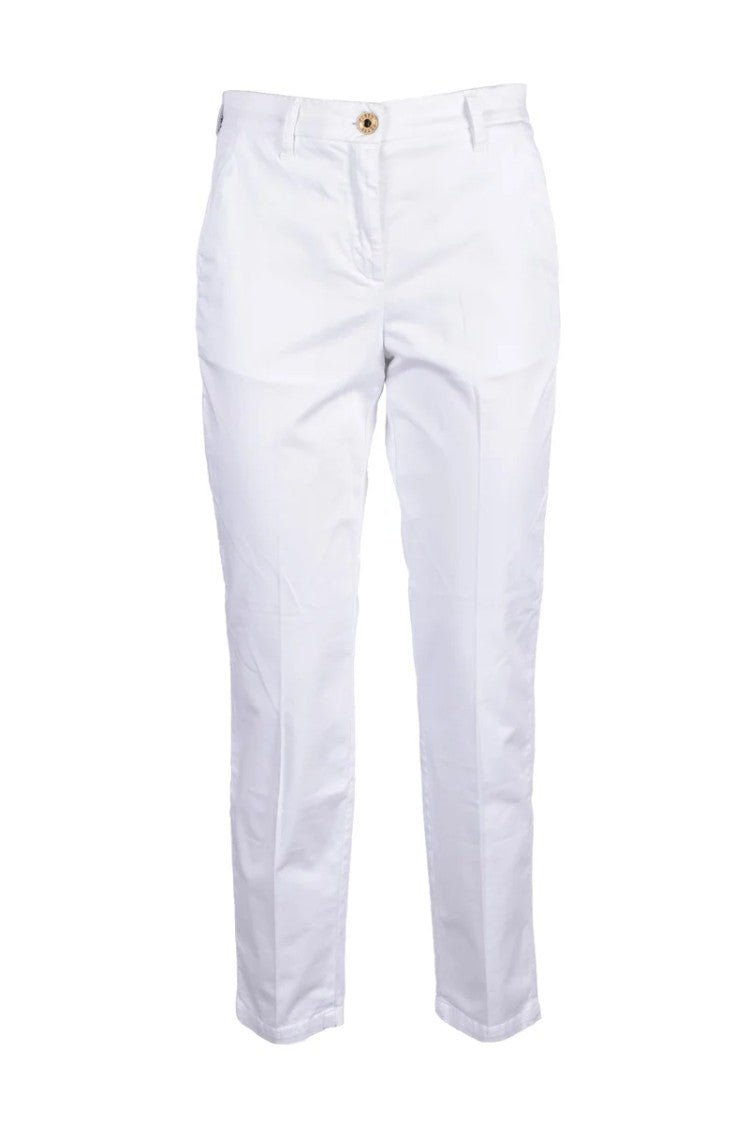 Jacob Cohen Cotton Stretch Trousers - White