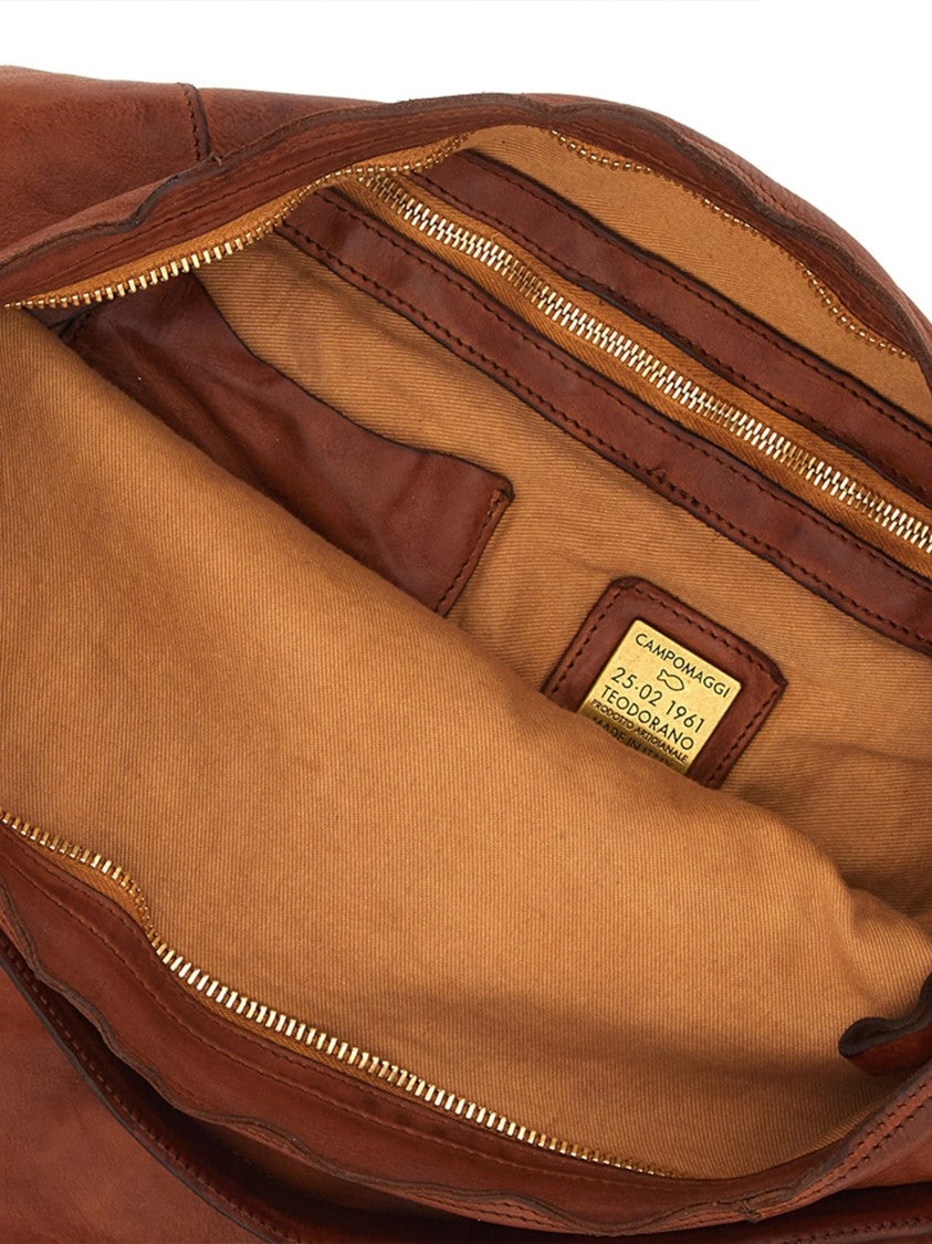 Campomaggi Elsa Slouchy Studded Leather Shoulder Bag