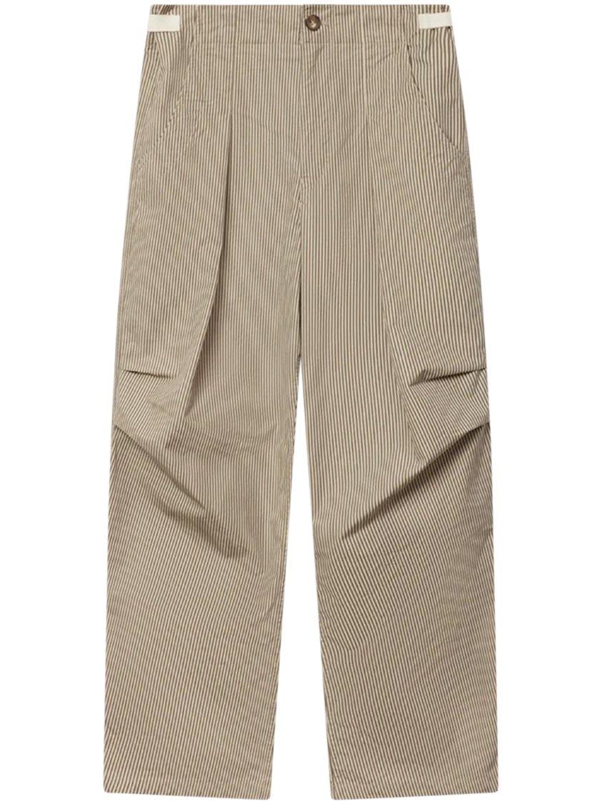 Isabel Marant Étoile Wide-Leg Trousers With Vertical Pinstripe Pattern