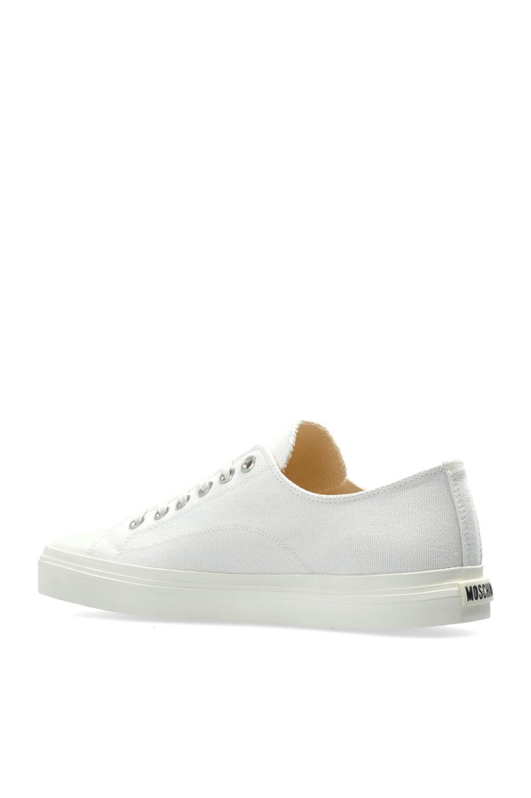 Moschino White Low-Top Sneakers